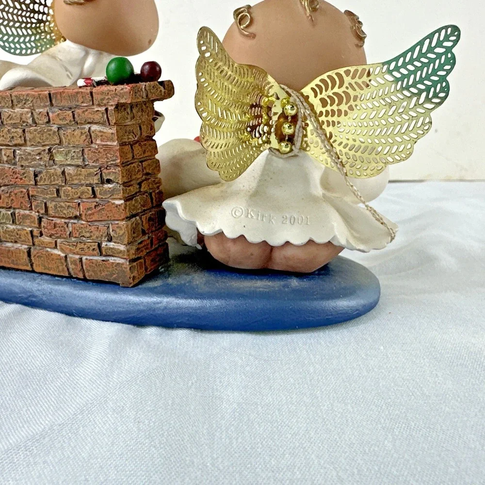 2001 Angel Cheeks Russ Double Angel Cheeks w/ FireplaceBase Kirks Kritters NWT